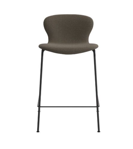 Bruunmunch PLAYchair Counter LowBack Fully Upholstered  - Boucle Crush 40/Black