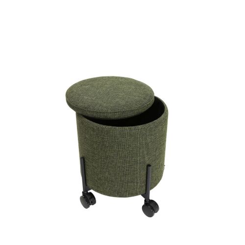 Hübsch Contain Puf Small Ø: 42 cm - Grøn