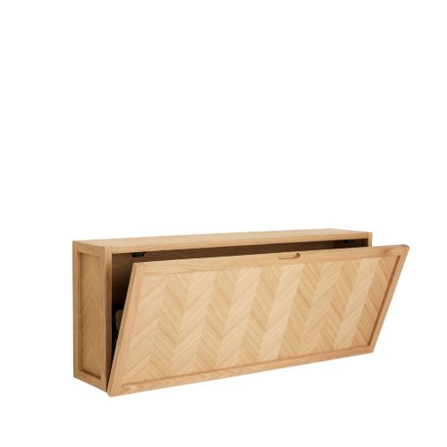 Hübsch Herringbone Skoskab Large L: 100 cm - Natur