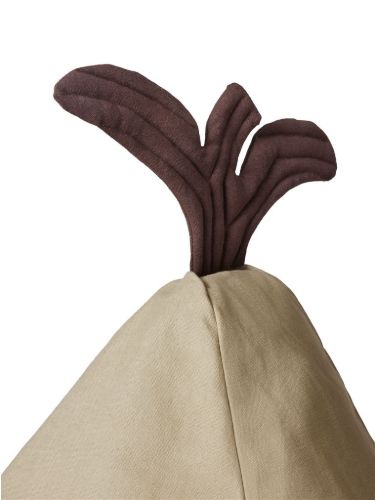 Ferm Living Pear Bean Bag H: 85 cm - Økologisk Bomuld/Elm Green 