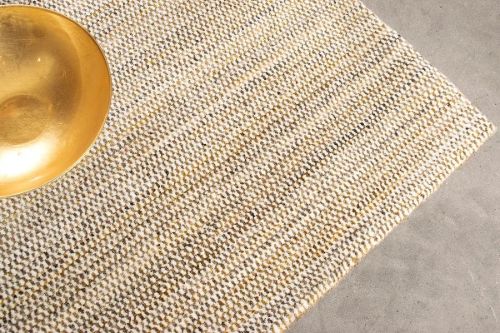 HC Tæpper Helsinki Håndlavet Tæppe 50x80 cm - Ivory Honey