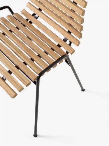&Tradition RFH Terrace RD4 Outdoor Chair - Teak & Black