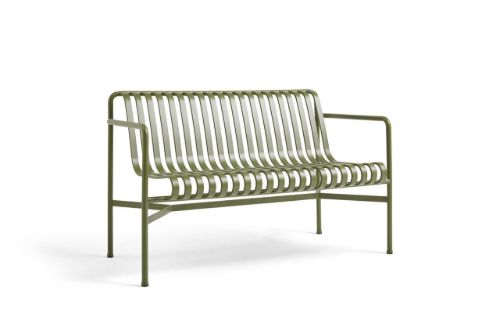 HAY Palissade Dining Bench L: 128 cm - Olive 
