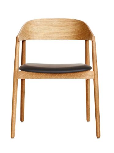 Andersen Furniture AC2 Stol  - Eg Mat Lak/Sort Læder