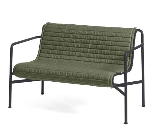 HAY Palissade Dining Bench Quilted Cushion 107,5x104,5 cm  - Olive 