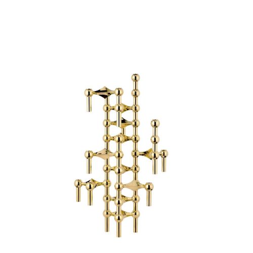 STOFF Nagel Candle Holder Set of 3 H: 6,5 cm - Solid Brass