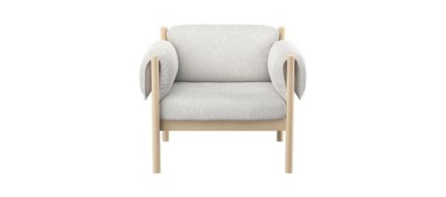 Skovby SM850 Lounge Stol H: 74 cm - Hvidolieret Eg/Cyber 23