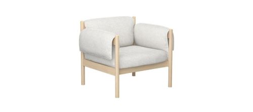 Skovby SM850 Lounge Stol H: 74 cm - Hvidolieret Eg/Cyber 23
