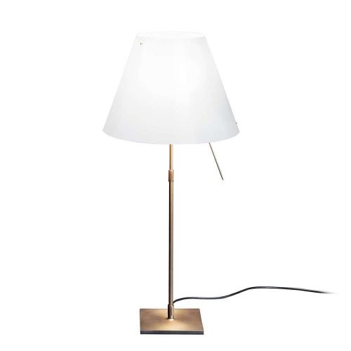 Luceplan Costanzina Bordlampe H: 51 cm - Brass/White