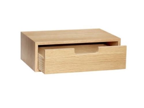 Hübsch Hide Drawer Box 30x20 cm - Natur FORUDBESTIL: JULI 2026