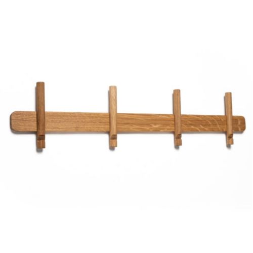 Kristian Juul Otto Knagerække Large m. 4 Knager L: 73,5  cm - Eg