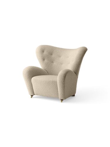 Audo Copenhagen Den Trætte Mand Loungestol H: 88 cm - Dark Stained Oak/Baena 15