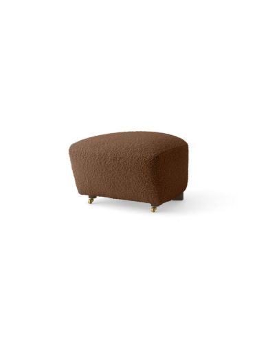 Audo Copenhagen Den Trætte Mand Fodskammel H: 36 cm - Dark Stained Oak/Baena 95