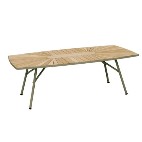 Mandalay Marguerit Loungebord L: 130 cm - Teak/Olivengrøn