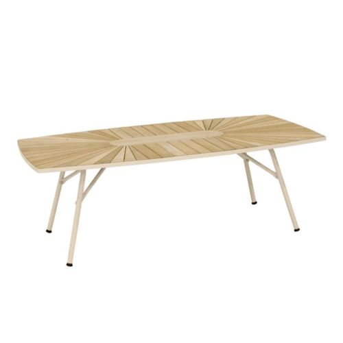 Mandalay Marguerit Loungebord L: 130 cm - Teak/Taupe