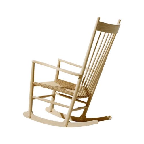 Fredericia Furniture 16000 J16 Wegner Gyngestol H: 107 cm - Natur Flet/Lys Olieret Eg