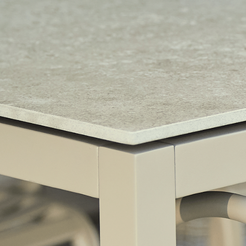 Mandalay Terra Havebord L: 82 cm - Aluminium/Taupe (Midlertidigt Udsolgt)
