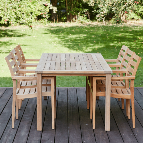 Mandalay Cambridge Havebord L: 200 cm - Teak UDSOLGT FOR SÆSON 2026
